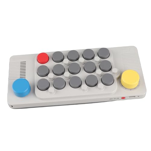 Jiawu Mini Teclado de Piano, Teclado de Música Electrónico Portátil Compacto, Instrumento Musical Portátil con Conector para Auriculares de 3,5 Mm, Carga Tipo C, Reproducción Fácil y Múltiples