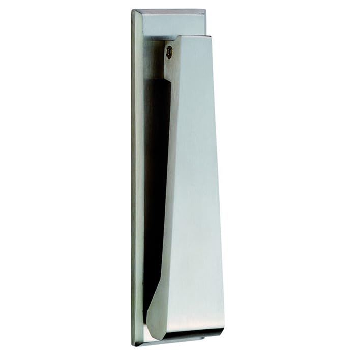 Kooples Hardware Door Knocker Satin Stainless Steel Modern Front Feature Durable Surface Mount Decorative Entrance Hardware