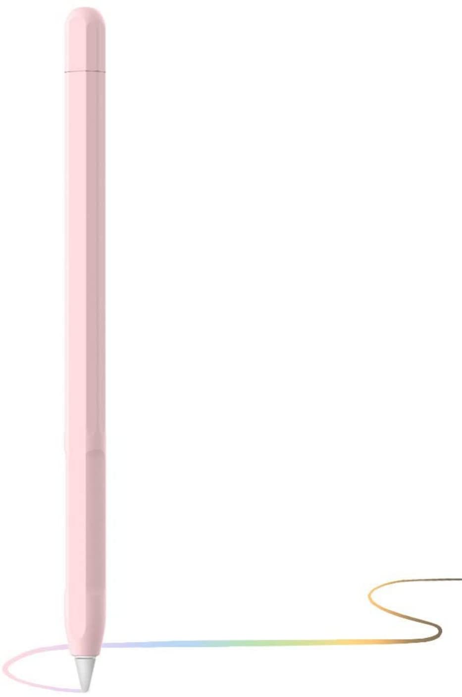 Meyaar Pencil Case Compatible with Apple Pencil 2nd Generation Case, Sleeve Silicone Cover Accessories for Apple Pencil 2nd Generation (Pink)-picture-30