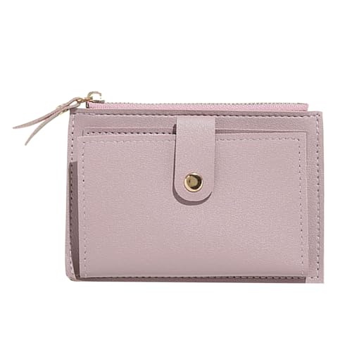 Ladies Purse Women Wallet Multi Card Slot Smooth Zipper Faux Leather Small Size Fine Texture Short Wallet for Shopping Mini Coin Purse Block Wallet