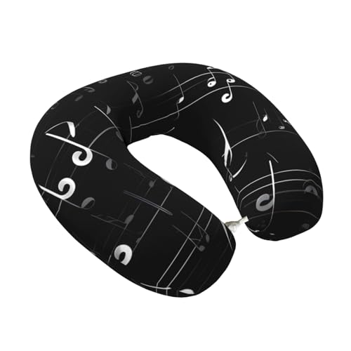 Almohada de viaje memoria espuma negro talla única miniatura 2