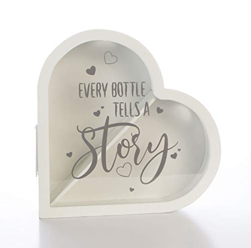 Boxer Gifts Every Bottle Tells a Story Light Up Cork and Bottle Top Collector Box, Wood Grain