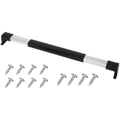 RV Screen Door Cross Bar Handle Universal, Adjustable from 21.26 inch to 28.54 inch with Non-Slip Grip for Motor Home, Camper and Travel Trailer - Black,1PACK (1PACK)