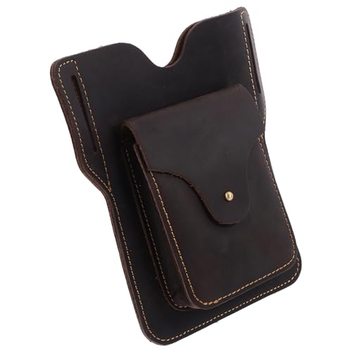 Riñonera de cuero para senderismo y actividades al aire libre de hombre