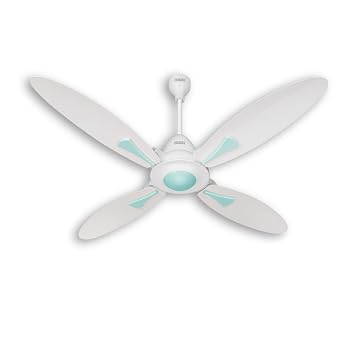 USHA Bloom Series Dahlia 100% Copper Motor 4-Blade BLDC Ceiling Fan | Bi-Directional | Sleep/Boost/Timer Modes | RF Remote | Dust-Resistant |3Y Motor & 2Y PCB Warranty (White & Light Green)