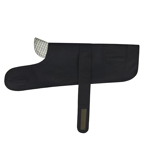 Urban Heritage Waterproof Wax Dog Coat (Black, 18" / 46cm)