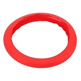 RiToEasysports Autolenkradabdeckung, Anti -Slip -Silikonwaschableer Universal Automotive Lenkradabdeckung Beschützer für die Meisten Autos (Rot)