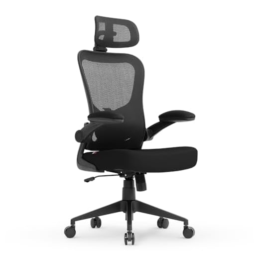 Cadeira Office DT3 Vita c/apoio de cabeça 2D, ergonomica e confortável com revestimento Mesh Spandex™+Tecido Softex™, braço retrátil até 90º, suporta até 110kg e altura máx. de 1,75m (Black)