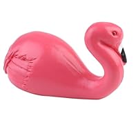 PENIKOKO 2pcs Pink Flamingo Seamless Sticky Wall Hooks, Strong Adhesive Decorative Coat and Hat Hooks for Home and Office, No Drilling Damage, Cartoon Animal Design