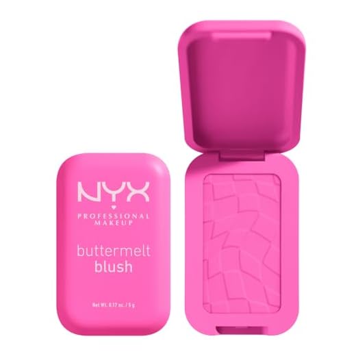 NYX Professional Makeup Buttermelt Blush, Cremige Textur mit Shea Butter, Mandelbutter & Mangobutter, Einfach zu verblenden für einen frischen Look, Farbe: Butta Half
