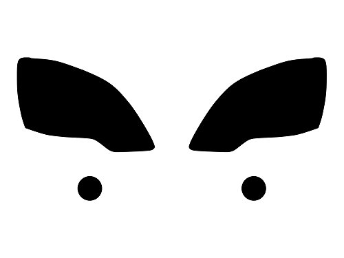 Rvinyl Headlight Tint Covers Compatible with GMC Acadia 2007-2012 - Blackout Smoke