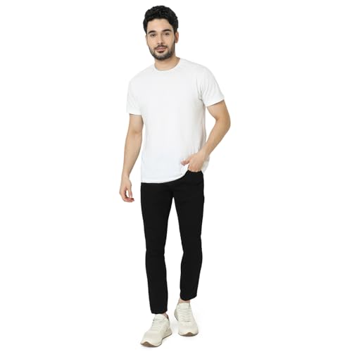 Image of Spykar Men's Kano Slim Fit Mid-Rise Jeans (Ankle Length)