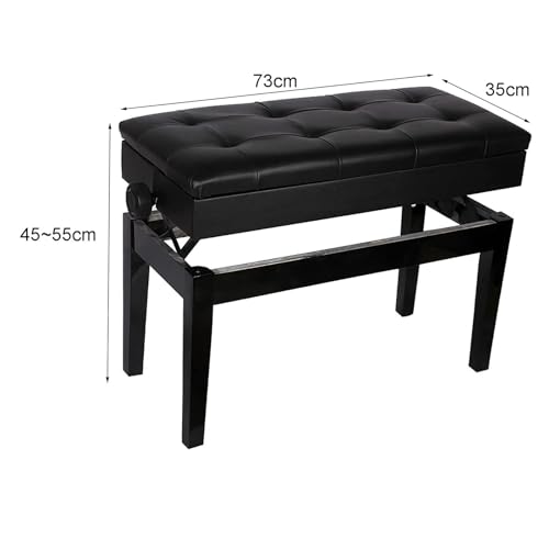 ZYJIX Tabouret Duet pour Banc De Piano – Tabouret Double en Cuir Réglable en Hauteur Et Confortable Rempli D’éponge Haute Résilience – Tabouret De Coiffeuse Pratique - Les Beatles, Paul McCartney, John Lennon, RIngo Starr, George Harrison ZYJIX Tabouret Duet pour Banc De Piano - Tabouret Double en Cuir Réglable en Hauteur Et Confortable Rempli D'éponge Haute Résilience - Tabouret De Coiffeuse Pratique – Image 6