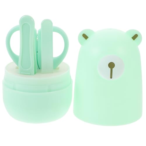 DECHOUS 1 Set Nail Clipper Set Nail Clippers Nail Kit Manicure Kit Grooming Kit Essentials for Newborn Boys Newborn Nail Kit Green Stainless Steel