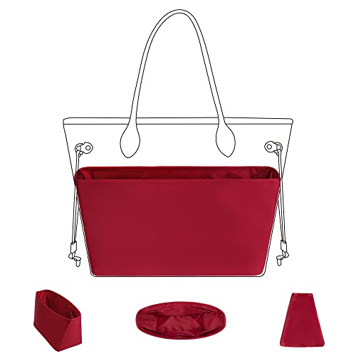 Image of DGAZ Purse Organizer Insert Fits Neverfull-Bags,Silk Bag Organizer,Luxury Handbag & Tote Shaper(GM)