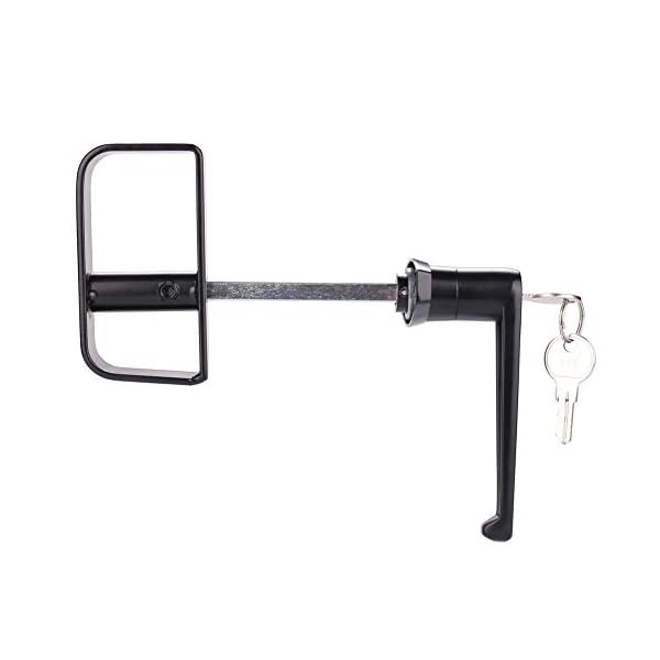 StartFine LHandle Shed Door Lock with Keys and Screws, 41/2″ Stem Barn Playhouse & Chicken