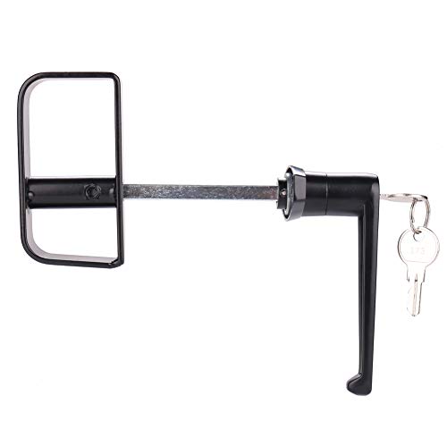 StartFine L-Handle Shed Door Lock with 2 Keys and 2 Screws, 4-1/2" Stem Barn Playhouse & Chicken Coop Door Lock