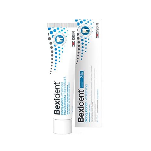 ISDIN Bexident Blanqueante Pasta dentífrica, Acción blanqueante y antimanchas con resultados en 7 días, Uso Diario, 1 x 125ml