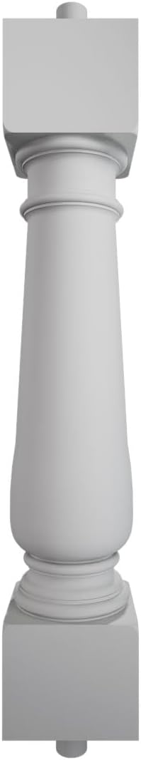 Fiberthane 700 Series Oxford Baluster: 5"W x 26"H, Fiberglass Reinforced Polyurethane (7 7/16" On-Center Spacing to Pass 4" Sphere Code), Factory Primed