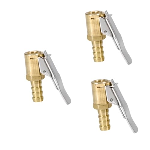 3pcs Tire Inflator Connector Pneumatic Pump Adapter for Car Tyres Easy to Attach Air Chuck for Garage and Industrial Use