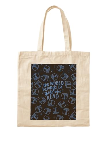 Tote bag Le monde appartient à ceux qui lisent sac de plage