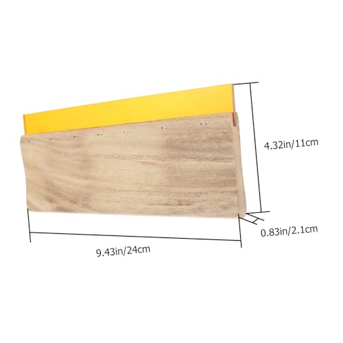 UTHCLO Rascador de Serigrafía de Madera Mango Ergonómico de Goma Resistente para Tinta Herramienta Versátil para Impresión Textil y Gráfica para Camisetas y Bolsas