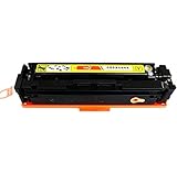  Compatible avec Les Cartouches de Toner HP CF400A pour imprimante Couleur HP M252dw M277n 277Dw 252N 201A avec Puce,Jaune