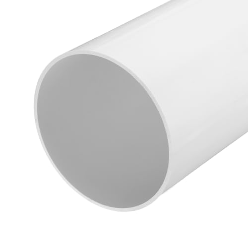 QUARKZMAN Tubo Redondo Rígido de PVC 152mm ID 160mm OD 35cm/14' de Longitud Blanco de Alto Impacto para Tubería de Agua, Manualidades, Funda de Cable