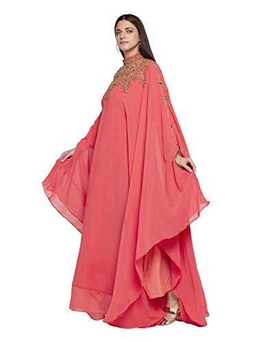ANIIQ Georgette Cousu Main brodé Farasha Kaftan