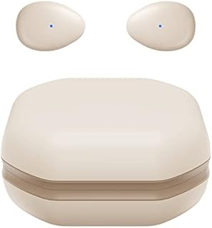 Mini Wireless Bluetooth Earbuds, Tiny Semi in-Ear Headphone Small/Light/Thin for Sleep on Side/Work/Fitness/Run/Drive, Stream Music or Podcasts from iPhone/Android Phones(Nude)