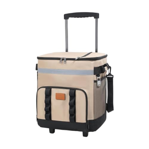 Fenteer Bolsa de Enfriador de Más de Refrigeración Aislado de 35 L Capacidad Ligero Mantenga La Bolsa de La Bolsa Caliente para La Pesca de Picnics de La Barb, Caqui