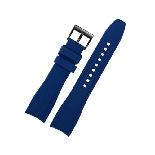 20MM 22MM�A�[�N�[�V���R�[���S���^���x���g�ɓK������Rolex/Water Ghost/seiko/citizen/tissot�ėp�x���g�A�Z���u��(Blue black,22mm)