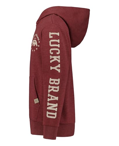 Lucky Brand Boys' Long Sleeve Fleece Pull-Over Hoodie, Comfortable, Relaxed Fit with Kangaroo Pockets2