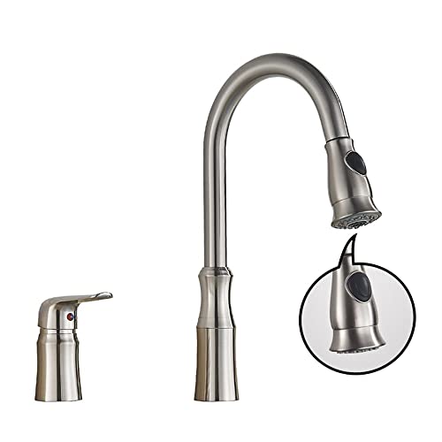 Grifo de cocina extraíble QYYZTQY monomando con ducha para fregadero de baño y cocina