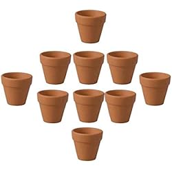 Mini Ollas De Barro Zonfer 12pcs Mini Terracota Ollas De Barro, Arcilla Maceta De Cerámica, Ollas, para Navidad Interior Y Bodas Aire Libre, 3x3cm