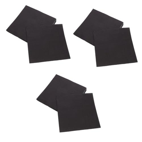 TOPBATHY 3 Series Servilletas Negras De Paquete De Unidades Fiestas Doble Mayor Durabilidad 20 Hojas*3