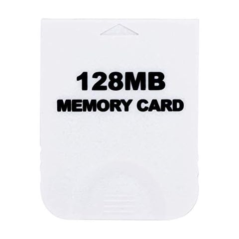 Ruitroliker 128MB Memory Card Compatible for Wii GameCube NGC GC console White Cover