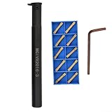 UrbanHui MGIVR20163 Grooving And CutOff Tool Holder With MGMN300M Carbide Inserts And Wrench For Industrial Turning Tasks