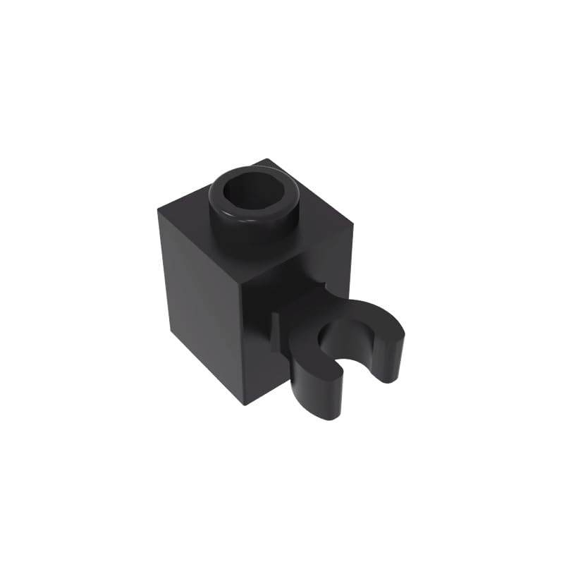 XYEIUGO 60475 Hinge Brick Special 1x1 with Clip Vertical, Black, 50 PCS โ image 1