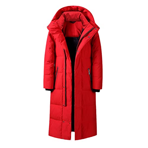 Parka enfant et doudoune longue rouge pour les sorties d'hiver