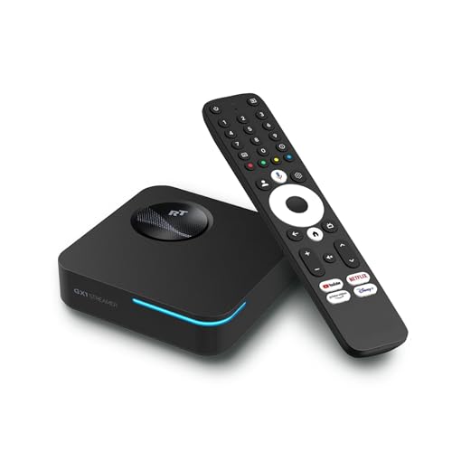 Streaming Box GX1 4K HDR10+ Smart Google TV Player Reproductor | AI-Features | 4GB RAM | WiFi 6 LAN USB | Chromecast | Netflix | Prime Video | Disney+