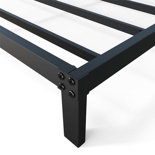 YUSENHEEI 8 Inch Queen Bed Frame, Heavy Duty Metal Platform Bed Frame No Box Spring Needed, Noise Free, Easy Assembly, Black by YUSENHEEI - Used condition - Image 6