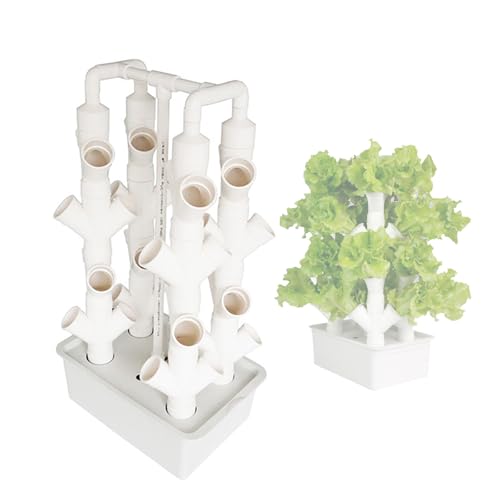 JardíN HidropóNico En Torre, Sistema De Cultivo HidropóNico para Hierbas, Frutas Y Verduras De Interior - Torre AeropóNica(XX-Large)