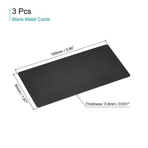 Sourcing map Vuoto Metallo Carta 100x50x0,8mm