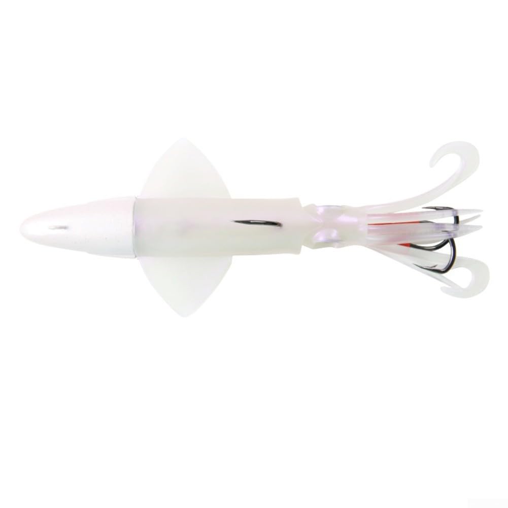 Soft Silicone Squid Bait With Natural Swimming Action For Deep Sea Fishing And Freshwater Use, Designed To Attract Various Fish Species(150G E)