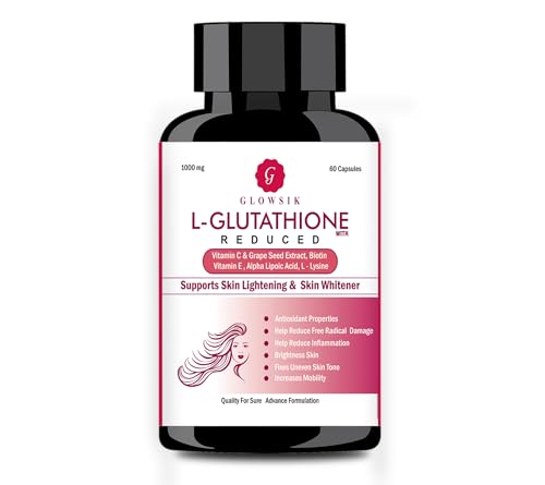 Image of Glowsik Glutathion Capsules Supplement for Men & Women, Support Skin Health (60 Capsules)