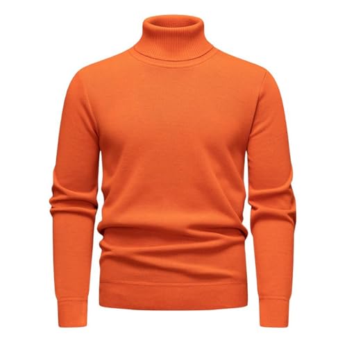 Men's Sweater High Neck Knit Pullover Loose Fit Base Layer Spring Top for Men4