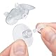 MINSHUXI 20 Stück Aquarium Saugnapf Clips Aquarium Saugnapf Halter Transparent Aquarium Saugnapf mit Schlauchhalterung für 5mm 6mm Airline Luftverkehrslinie Schlauchhalter