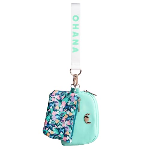 Lilo & Stitch Tropical Character Print 2-Piece Womens Coin Purse & Wristlet