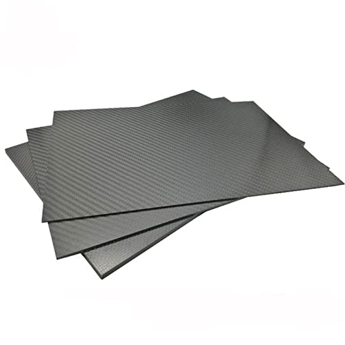 200mm X 400mm Real Carbon Fiber Plate Panel Sheets 0.5mm 1mm 1.5mm 2mm 3mm 4mm 5mm Thickness Composite Hardness Material for RC - (Color: 1.5mm Twill Glossy)